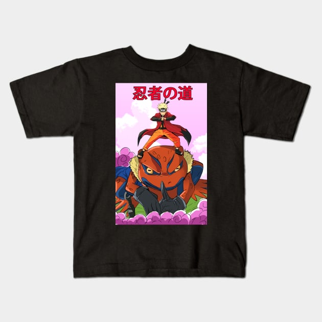 Ninja way Kids T-Shirt by cypher_ink